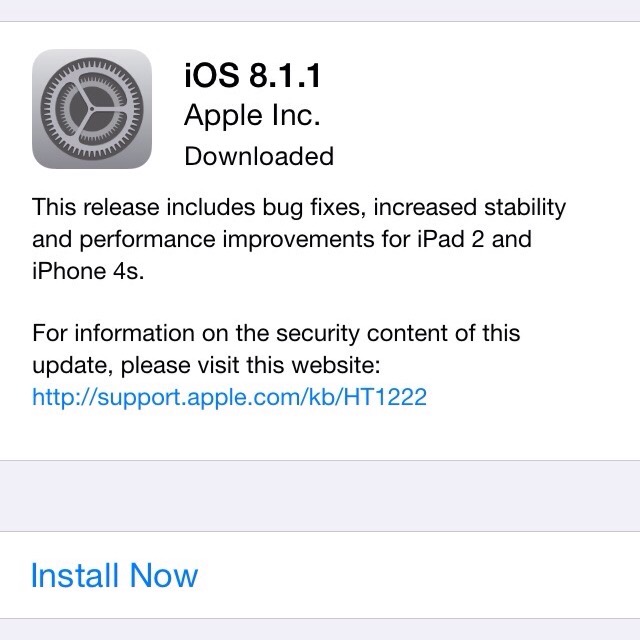 iOS 8.1.1 brings stability and performance updates!