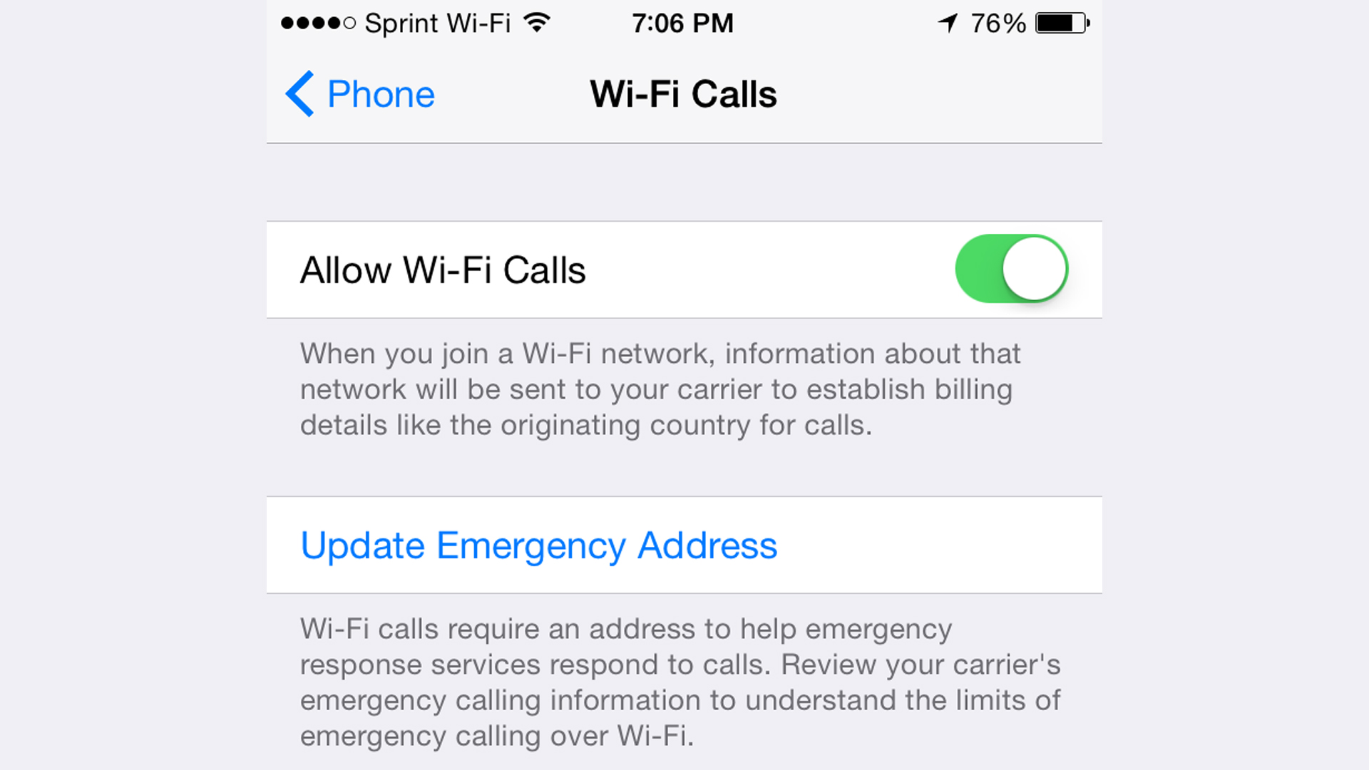 UPDATED: Sprint Enables Wi-Fi Calling for iOS device with iOS 8.3!