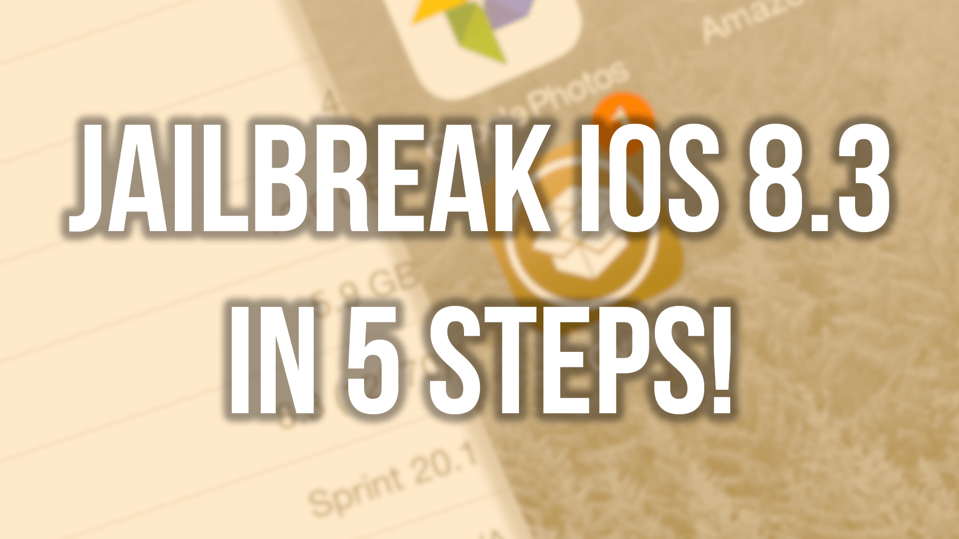 Jailbreak iOS 8.3 in 5 Simple steps!